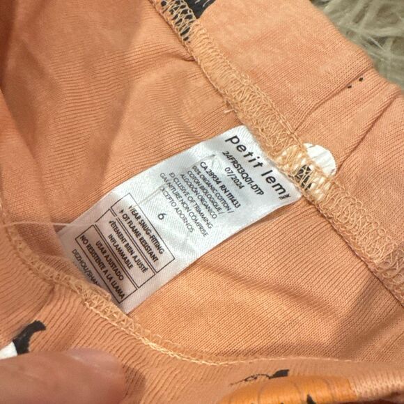 NWT Petit Lem Spooky Season glow in the dark PJ Set size 6X - Picture 6 of 7